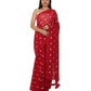 Groovy Women's Linen Printed Saree With Blouse Piece