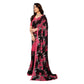 Feminine Women's Georgette Printed Saree With Blouse Piece