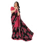Feminine Women's Georgette Printed Saree With Blouse Piece