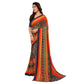 Feminine Women's Georgette Printed Saree With Blouse Piece