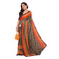 Feminine Women's Georgette Printed Saree With Blouse Piece