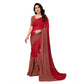 Feminine Women's Georgette Printed Saree With Blouse Piece