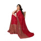 Feminine Women's Georgette Printed Saree With Blouse Piece
