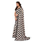 Feminine Women's Georgette Printed Saree With Blouse Piece