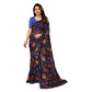 Urbane Women's Georgette Printed Saree With Blouse Piece