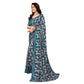 Urbane Women's Georgette Printed Saree With Blouse Piece