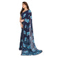 Unique Women's Georgette Printed Saree With Blouse Piece