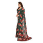 Unique Women's Georgette Printed Saree With Blouse Piece