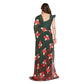 Unique Women's Georgette Printed Saree With Blouse Piece