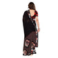 Unique Women's Georgette Printed Saree With Blouse Piece
