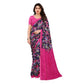 Unique Women's Georgette Printed Saree With Blouse Piece