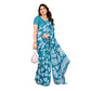 Classic Women's Georgette Printed Saree With Blouse Piece