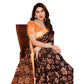 Delicate Women's Georgette Printed Saree With Blouse Piece