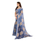 Delicate Women's Georgette Printed Saree With Blouse Piece