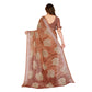 Delicate Women's Georgette Printed Saree With Blouse Piece
