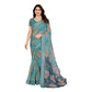 Delicate Women's Georgette Printed Saree With Blouse Piece
