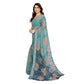 Delicate Women's Georgette Printed Saree With Blouse Piece