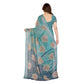Delicate Women's Georgette Printed Saree With Blouse Piece
