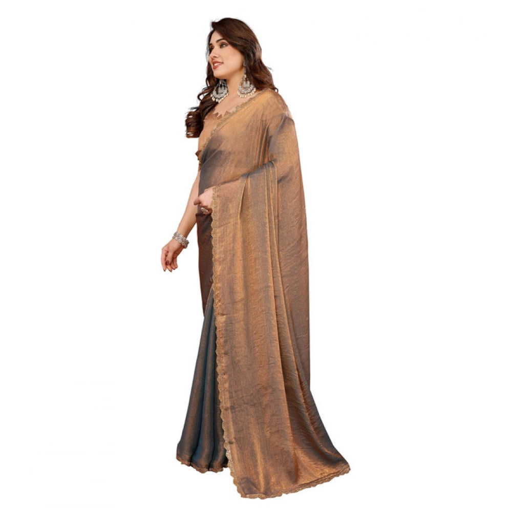Precious Women's Georgette Printed Saree With Blouse Piece