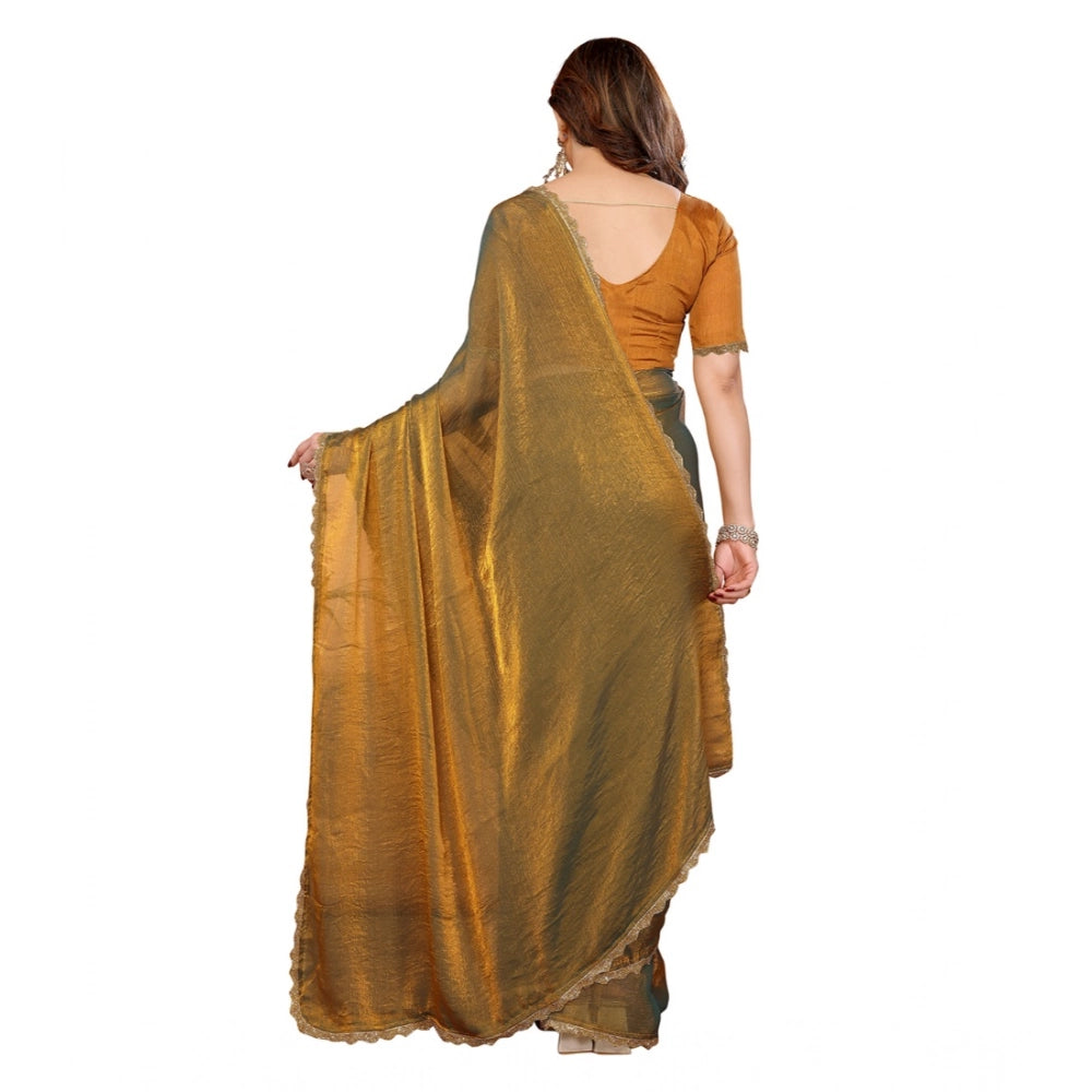 Precious Women's Georgette Printed Saree With Blouse Piece