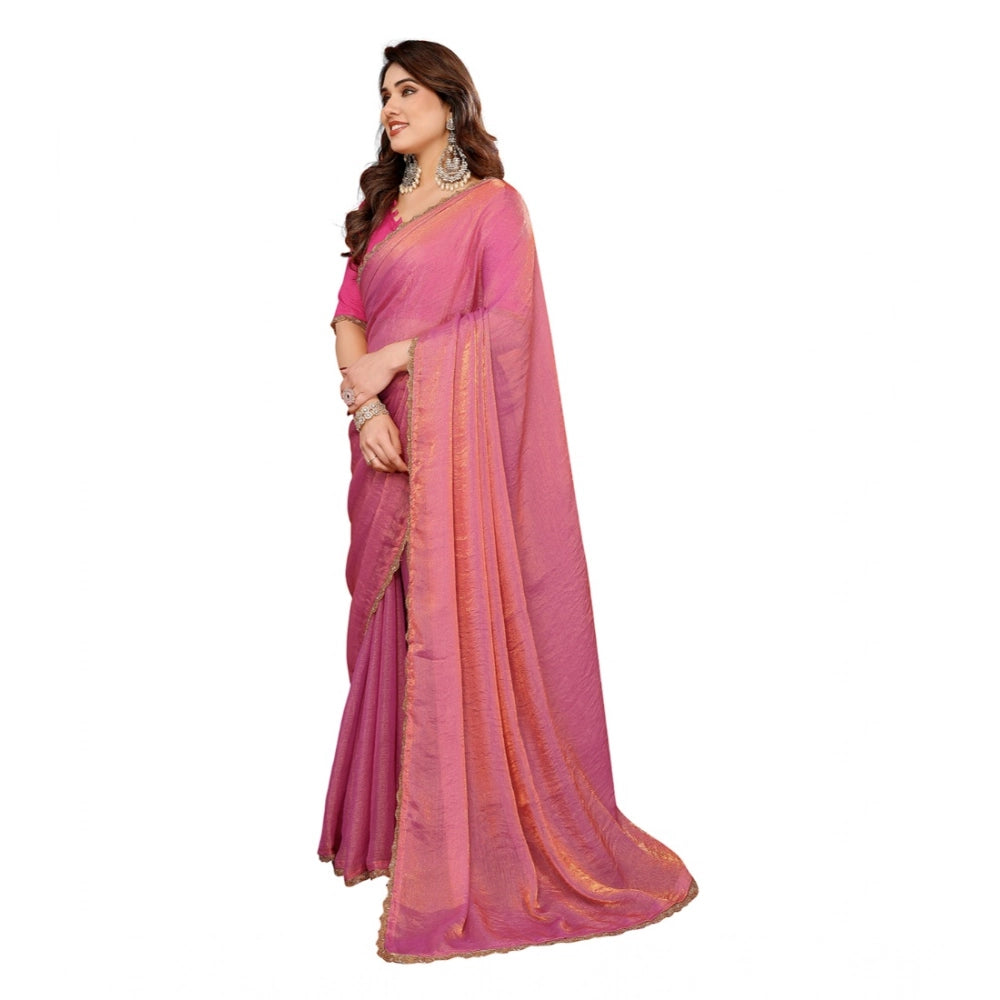 Precious Women's Georgette Printed Saree With Blouse Piece