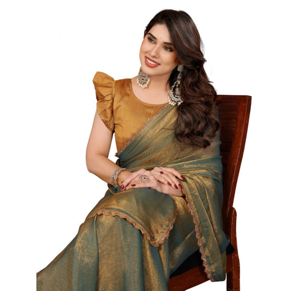 Precious Women's Georgette Printed Saree With Blouse Piece