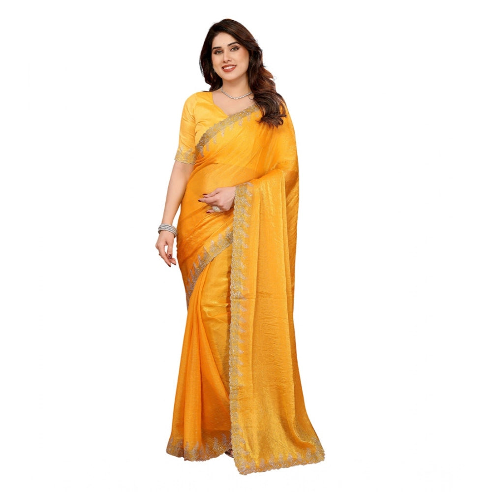 Precious Women's Georgette Printed Saree With Blouse Piece