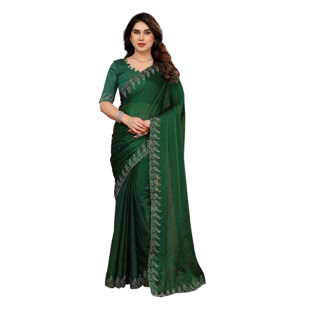 Precious Women's Georgette Printed Saree With Blouse Piece