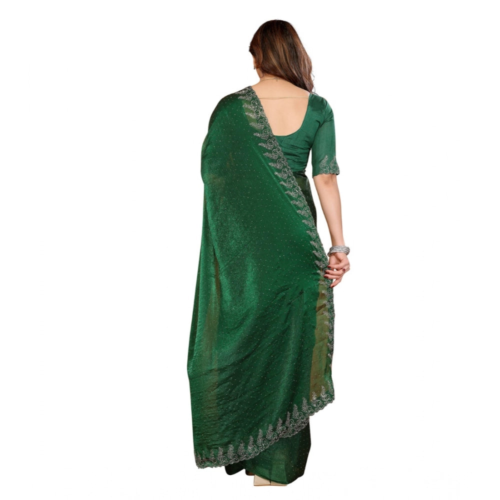Precious Women's Georgette Printed Saree With Blouse Piece
