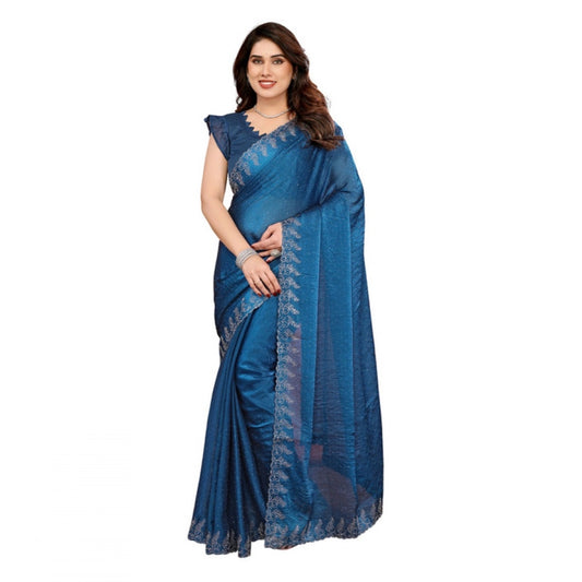Precious Women's Georgette Printed Saree With Blouse Piece