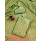 Wonderful Women's Banarasi Silk Printed Unstitched Salwar Suit Dress Material With Dupatta