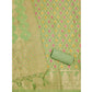 Trendy Women's Banarasi Silk Printed Unstitched Salwar Suit Dress Material With Dupatta