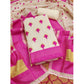 Trendy Women's Banarasi Silk Printed Unstitched Salwar Suit Dress Material With Dupatta