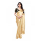 Elite Women's Satin Printed Saree With Blouse Piece
