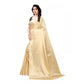 Elite Women's Satin Printed Saree With Blouse Piece