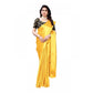 Elite Women's Satin Printed Saree With Blouse Piece
