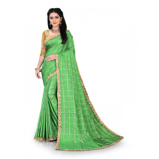 Wonderful Women's Sana Silk Bandhani Saree With Blouse Piece