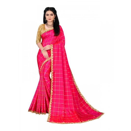 Wonderful Women's Sana Silk Bandhani Saree With Blouse Piece