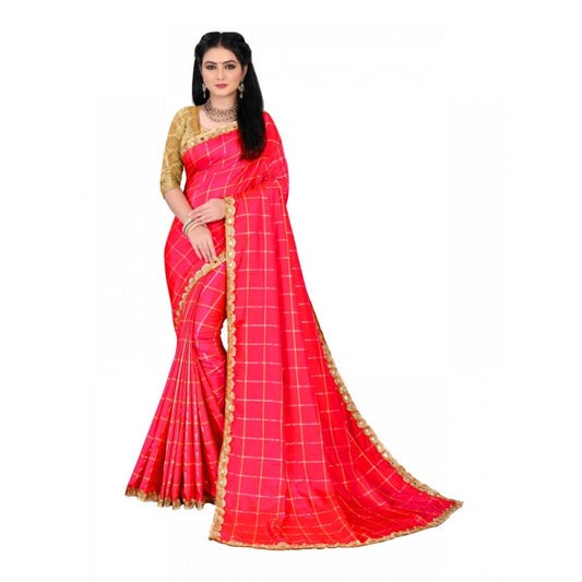 Wonderful Women's Sana Silk Bandhani Saree With Blouse Piece