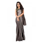 Funky Women's Satin Printed Saree With Blouse Piece
