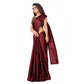 Funky Women's Satin Printed Saree With Blouse Piece