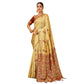 Fashionable Women's Silk Blend Woven Paithani Saree With Blouse Piece