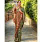 Fashionable Women's Silk Blend Woven Paithani Saree With Blouse Piece