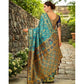 Fashionable Women's Silk Blend Woven Paithani Saree With Blouse Piece