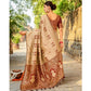 Elegant Women's Silk Blend Woven Zari Work Saree With Blouse Piece