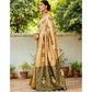 Elegant Women's Silk Blend Woven Zari Work Saree With Blouse Piece