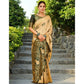 Elegant Women's Silk Blend Woven Zari Work Saree With Blouse Piece