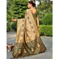 Elegant Women's Silk Blend Woven Zari Work Saree With Blouse Piece