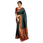 Adorable Women's Silk Blend Zari Woven Saree With Blouse Piece