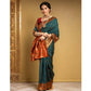 Adorable Women's Silk Blend Zari Woven Saree With Blouse Piece